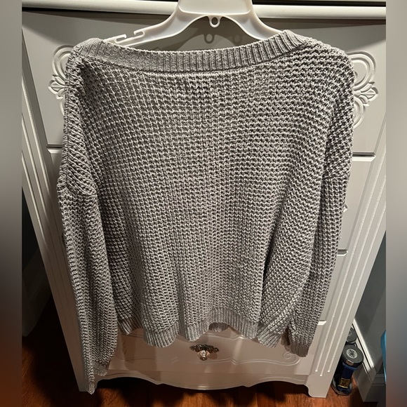 Grey Knit Cardigan - Picture 3 of 3